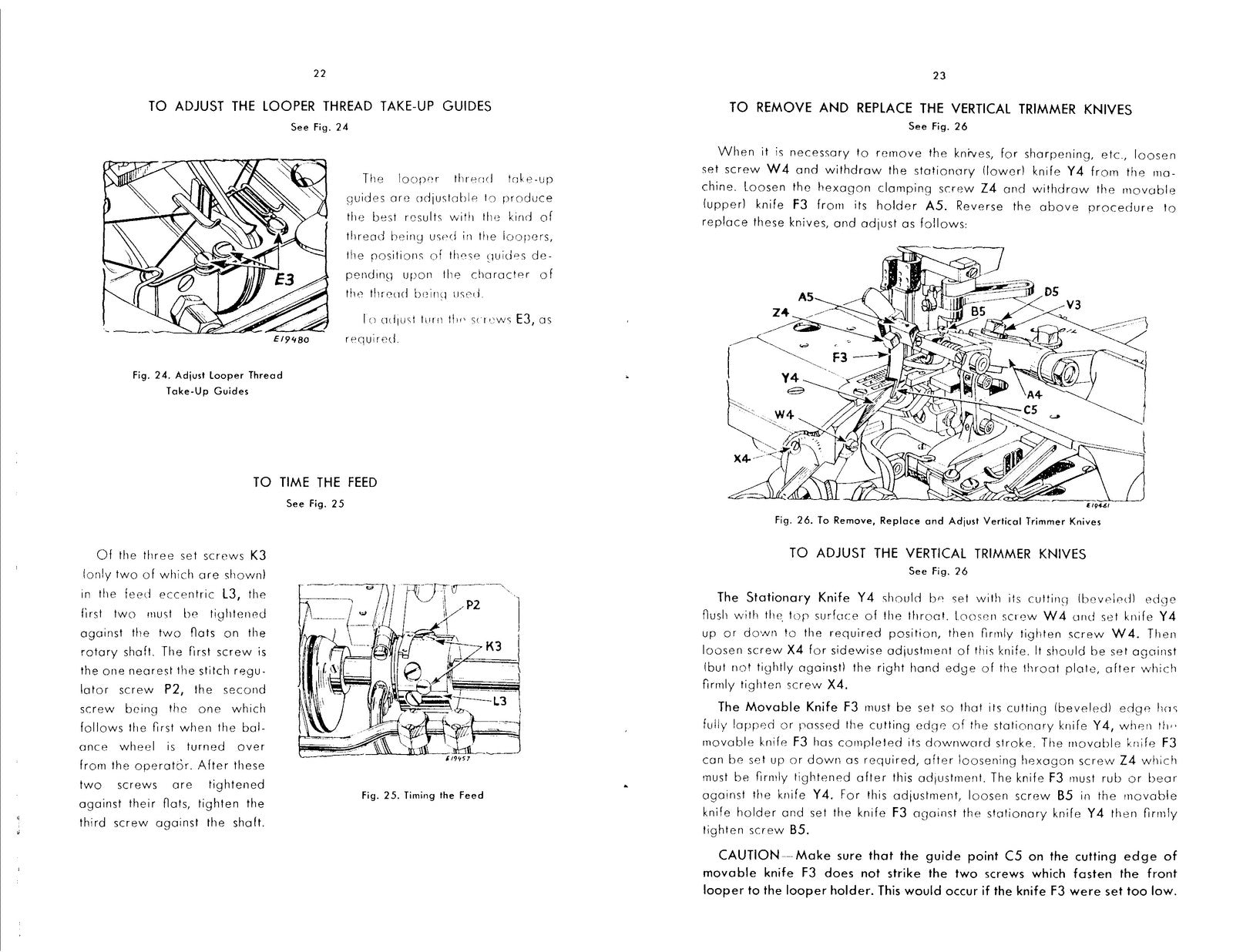 SINGER 247-4 To 247-7 Sewing Machine Service Manual - WIRE BOUND - TOUGH COVERS