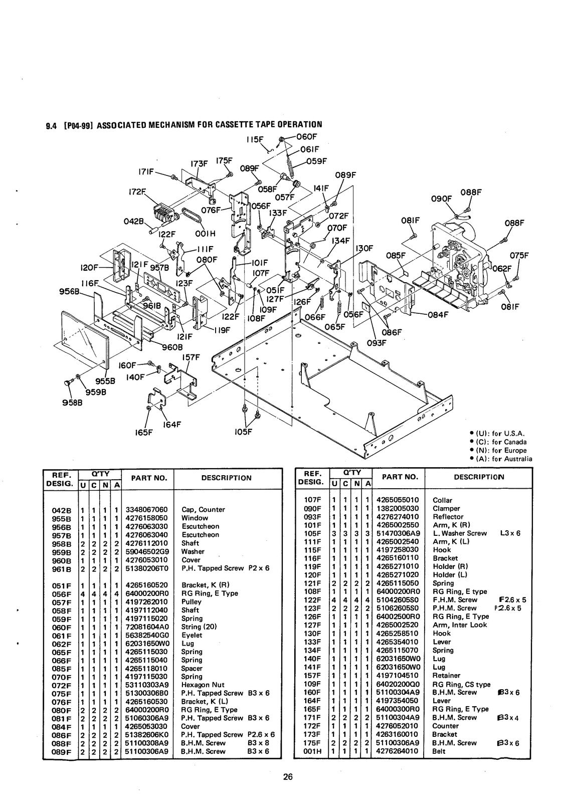 MARANTZ SD4000 Stereo Cassette Deck Service Manual - BOUND - COVERS - FOLDOUTS
