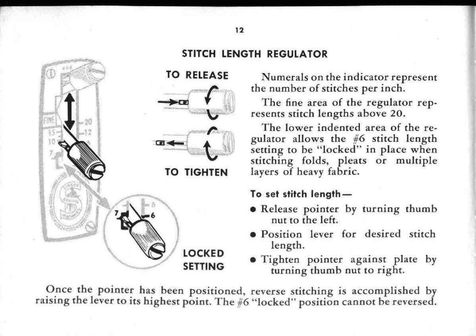 SINGER 404 Slant Needle Sewing Machine Instruction Manual - WIRE BOUND - COVERS