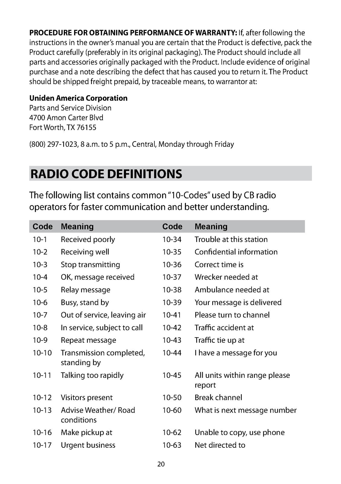 UNIDEN Bearcat 880 CB Radio Owners Manual - STEEL WIRE BOUND - TOUGH COVERS