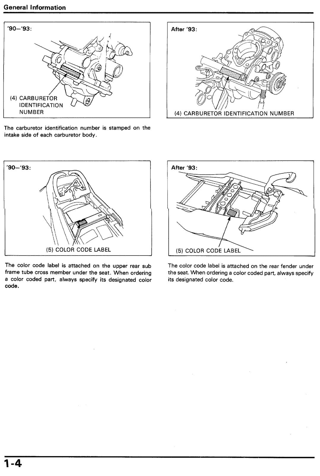 HONDA VFR750F Service Manual - BOUND - COVERS - XL FOLDOUT PAGES