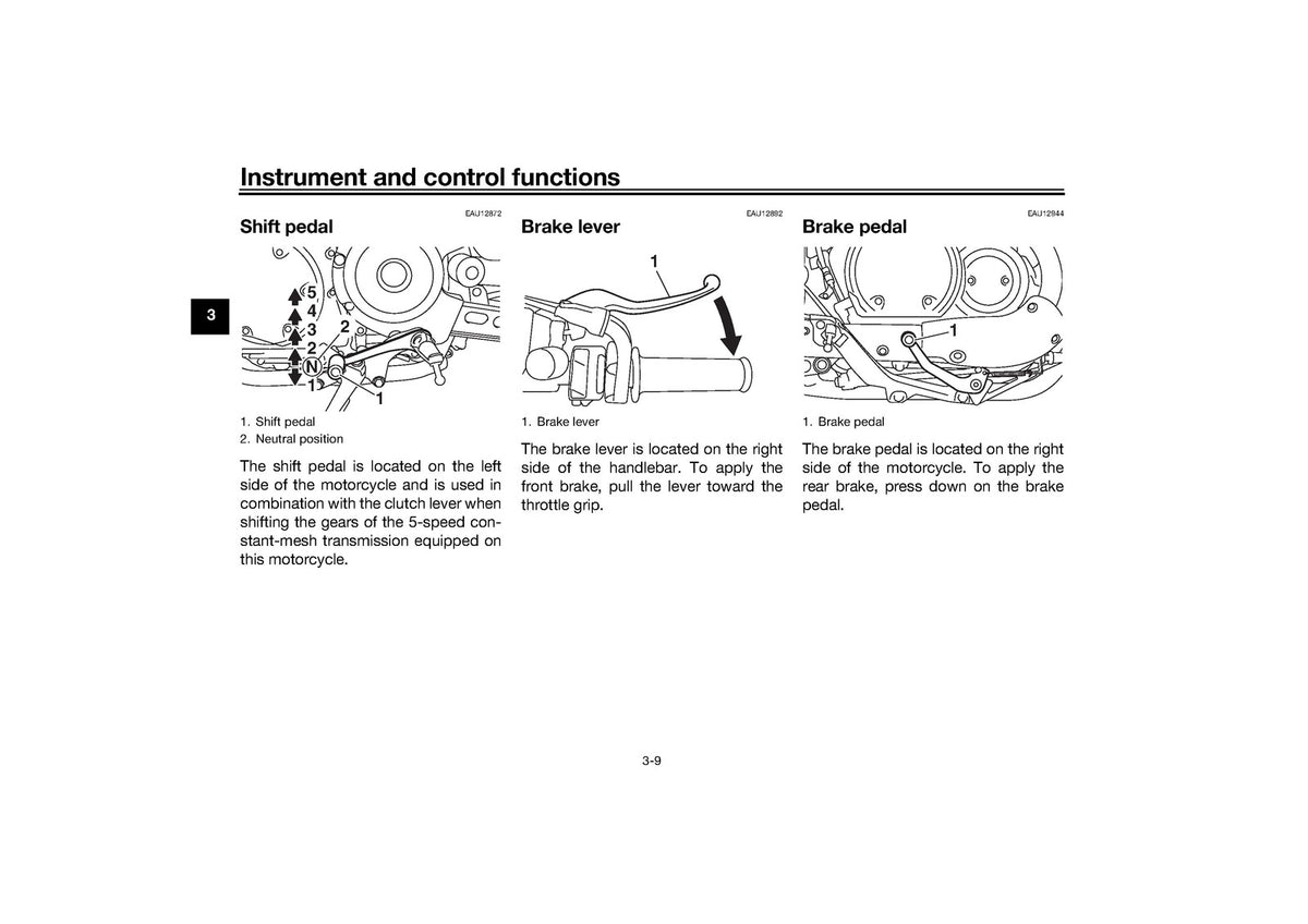 YAMAHA XVS950XR-A Owners Manual 2017 - STEEL WIRE BOUND - PROTECTIVE COVERS