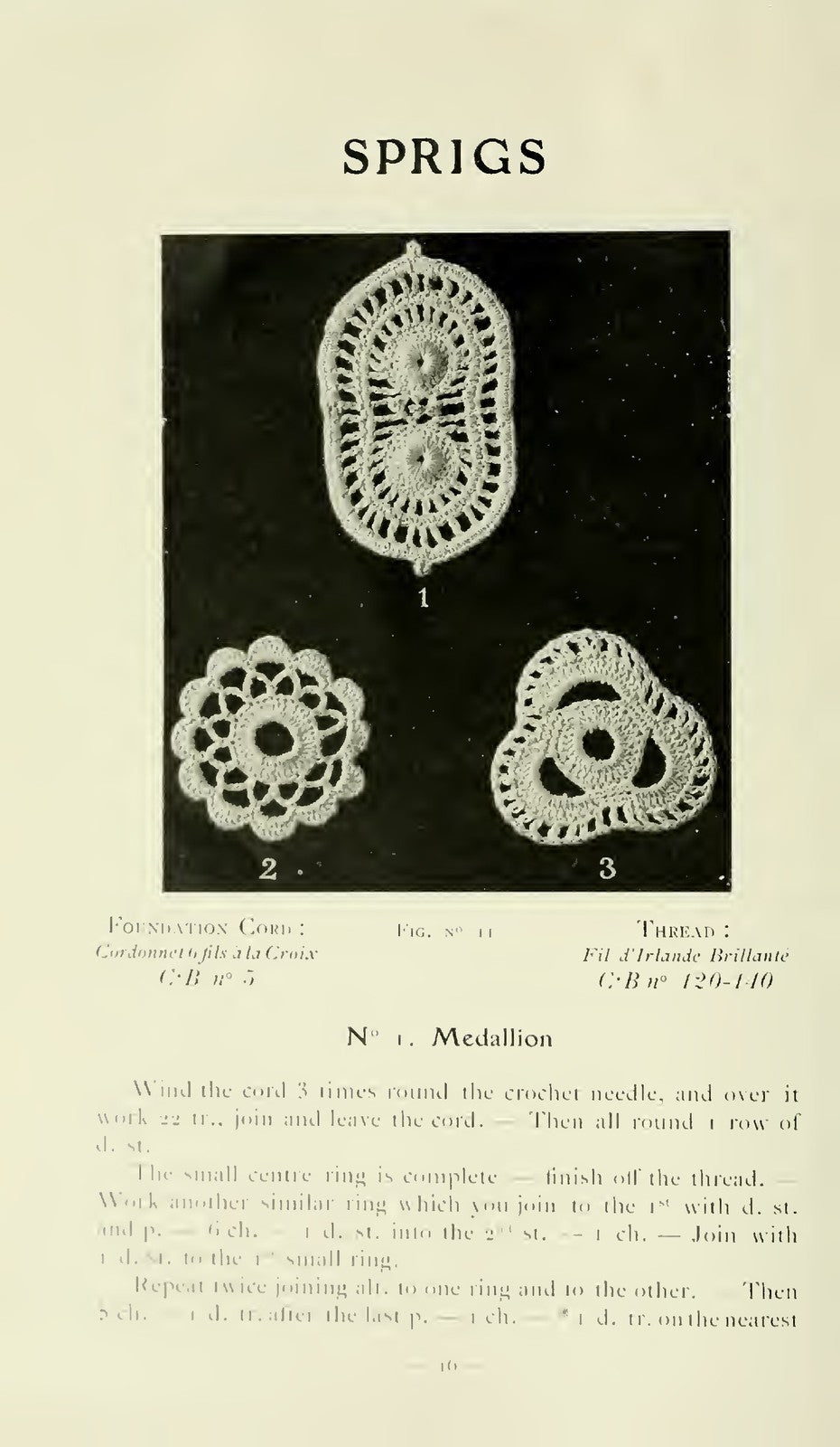 CARTIER-BRESSON Baby Irish Crochet Lace 2nd Album Instruction Manual - BOUND