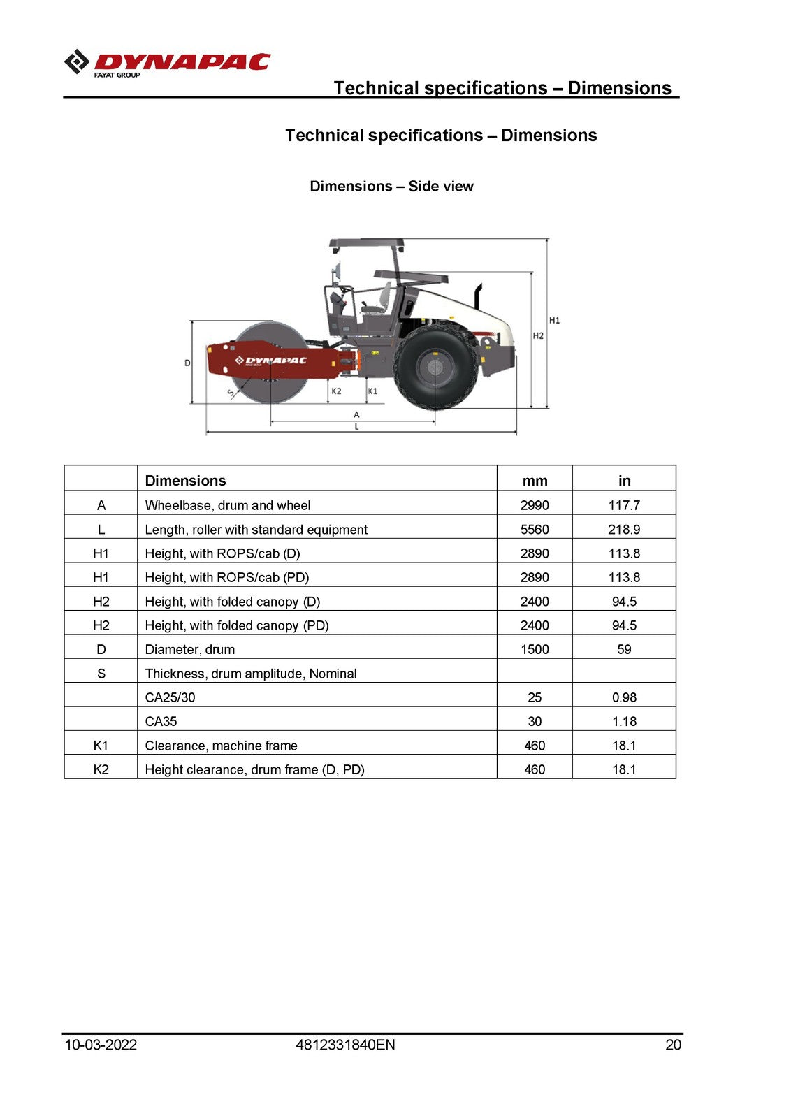 DYNAPAC CA25 CA30 CA35 Vibratory Roller Operating And Maintenance Manual - BOUND