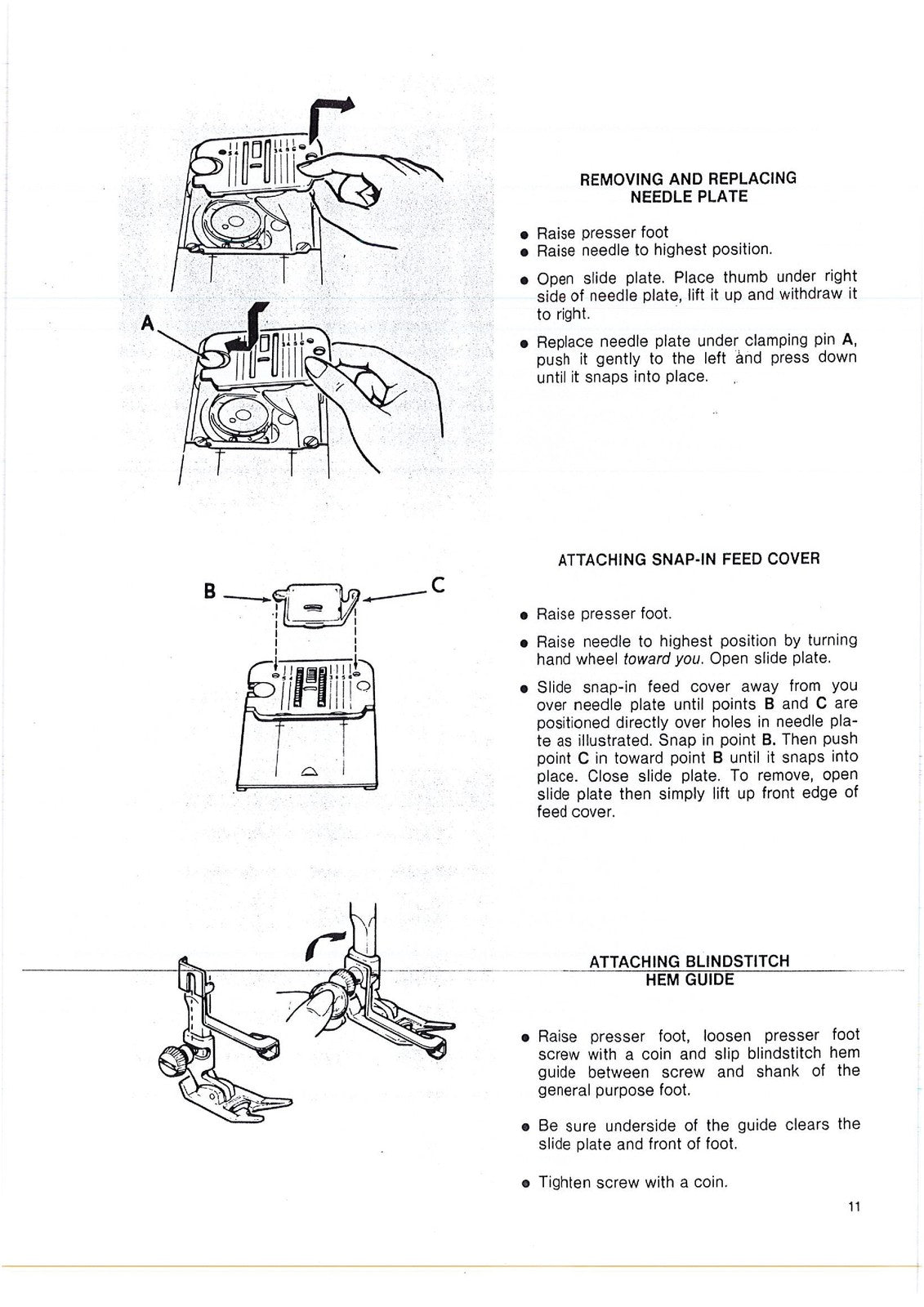 SINGER 8606 Sewing Machine Instruction Manual - STEEL WIRE BOUND - TOUGH COVERS