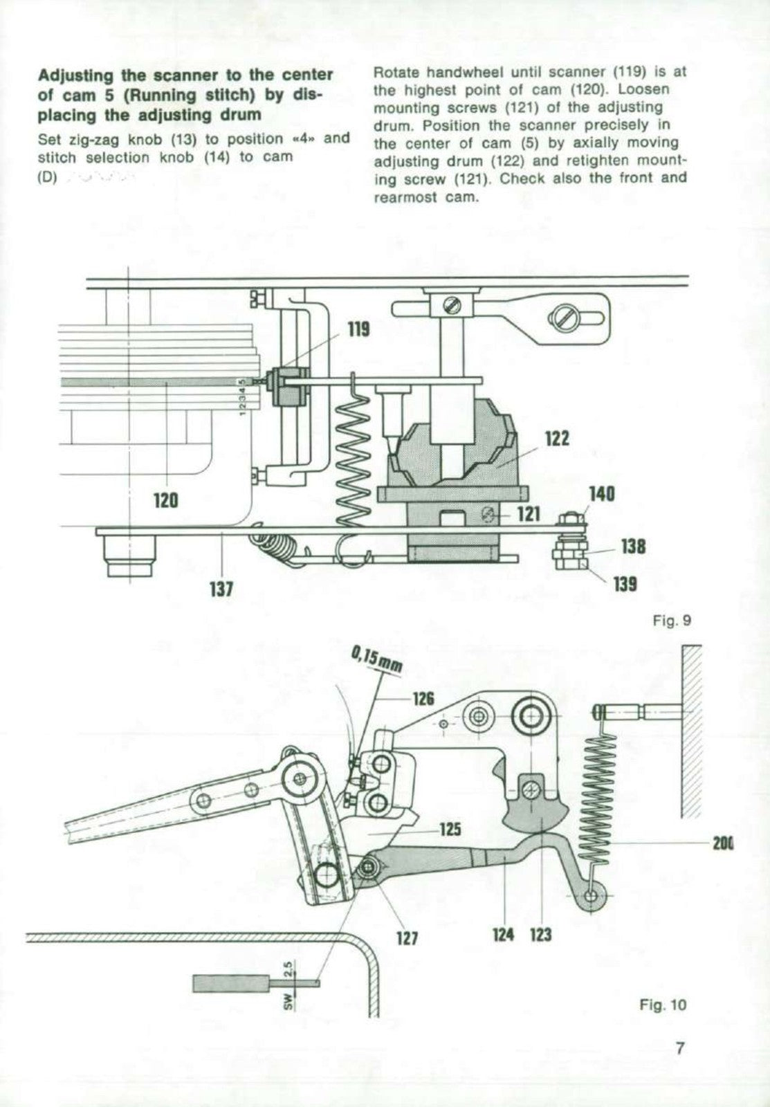 BERNINA 900 NOVA Electronic SERVICE ADJUSTERS MANUAL - WIRE BOUND - TOUGH COVERS