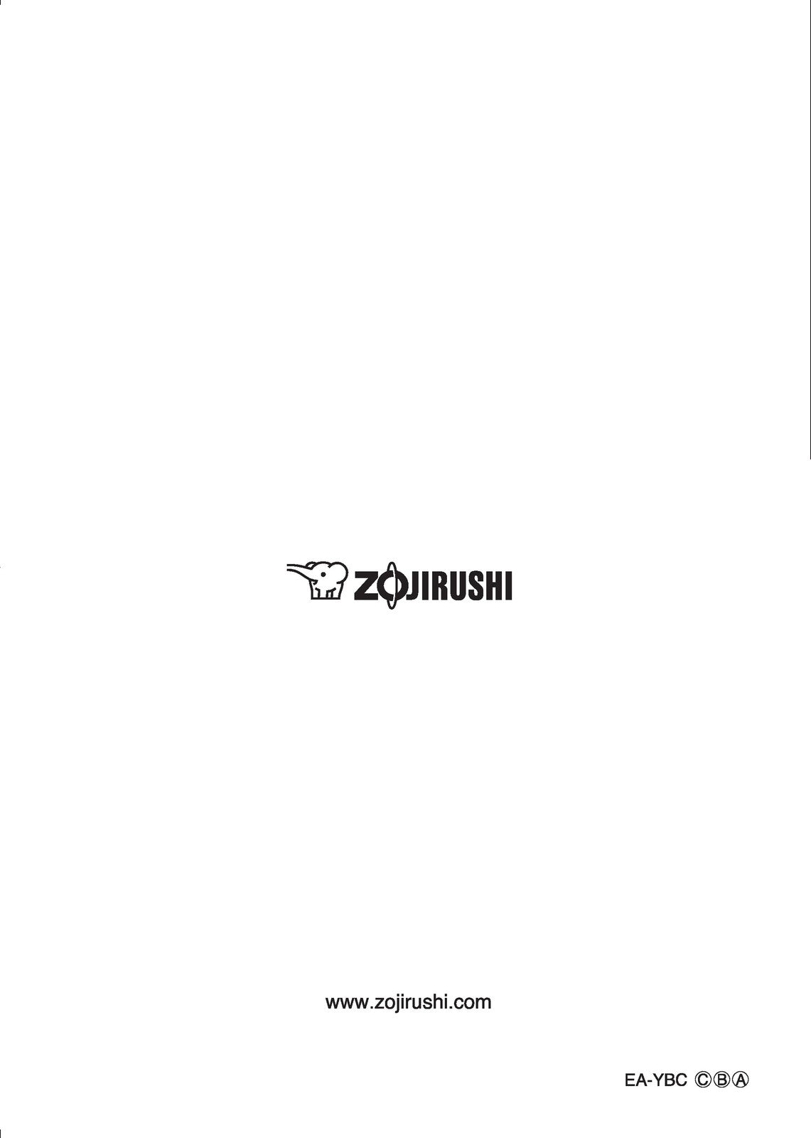 ZOJIRUSHI EA-YBC01 Takoyaki Plate EA-BDC10 Operating Instructions Manual - BOUND