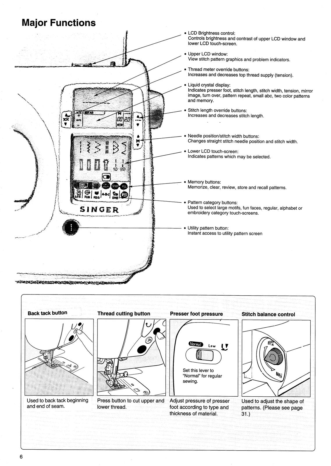 SINGER Quantum XL-100 Embroidery Machine Instruction Manual - WIRE BOUND