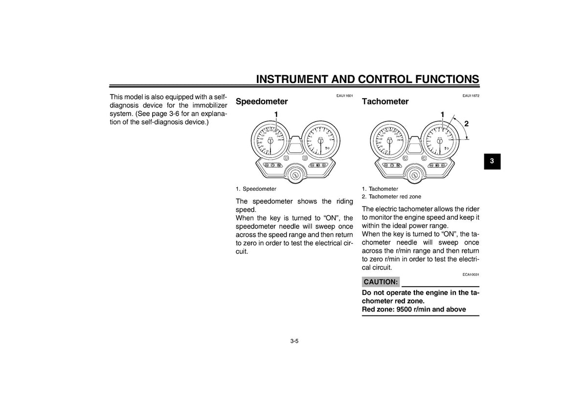 YAMAHA XJR1300 Owners Manual 2007 - STEEL WIRE BOUND - PROTECTIVE COVERS
