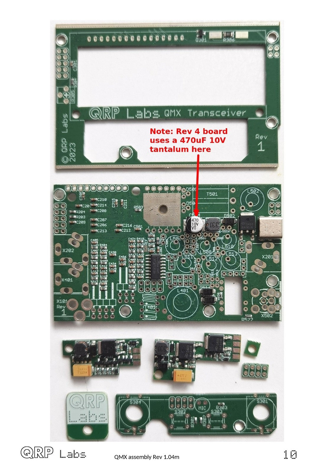 QRP LABS QMX Transceiver Assembly Manual - STEEL WIRE BOUND - PROTECTIVE COVERS