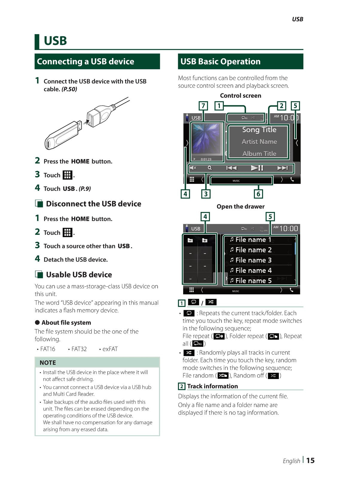 KENWOOD DMX4707S DMX47S DMX5020S Instruction Manual 2020 - WIRE BOUND - COVERS