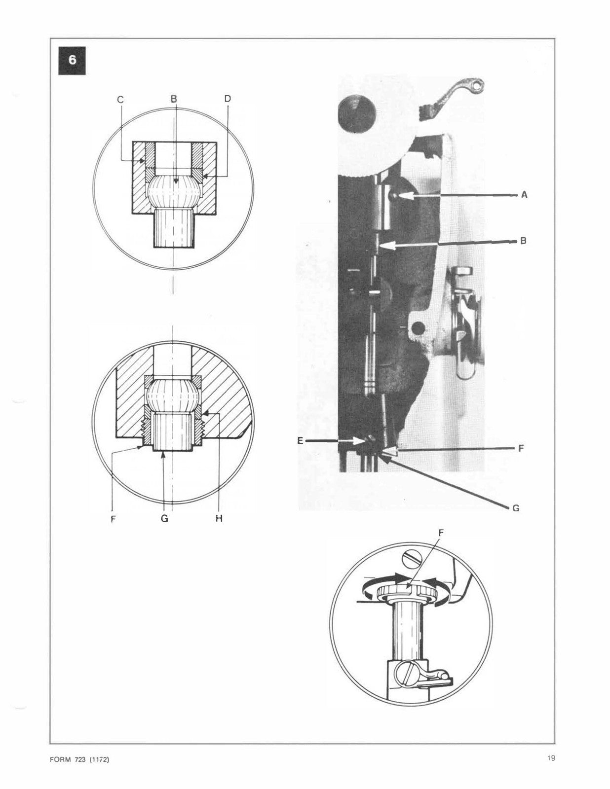SINGER 252 257 258 259 Sewing Machine Service Manual 1972 - WIRE BOUND - COVERS