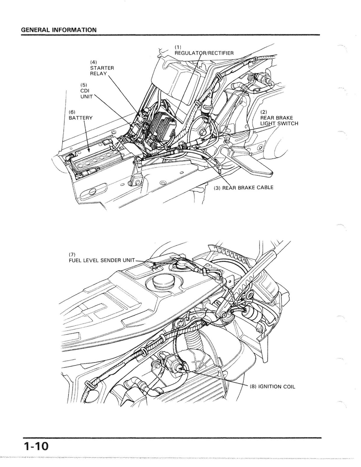 HONDA CH250 Elite 250 Scooter Service Manual 1986 - BOUND - COVERS - XL FOLDOUTS