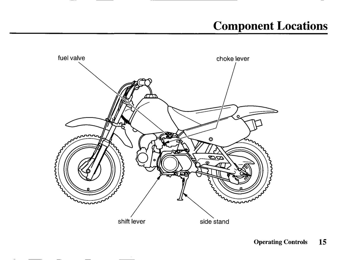 HONDA XR70R Owners Manual 1999 - STEEL WIRE BOUND - PROTECTIVE COVERS