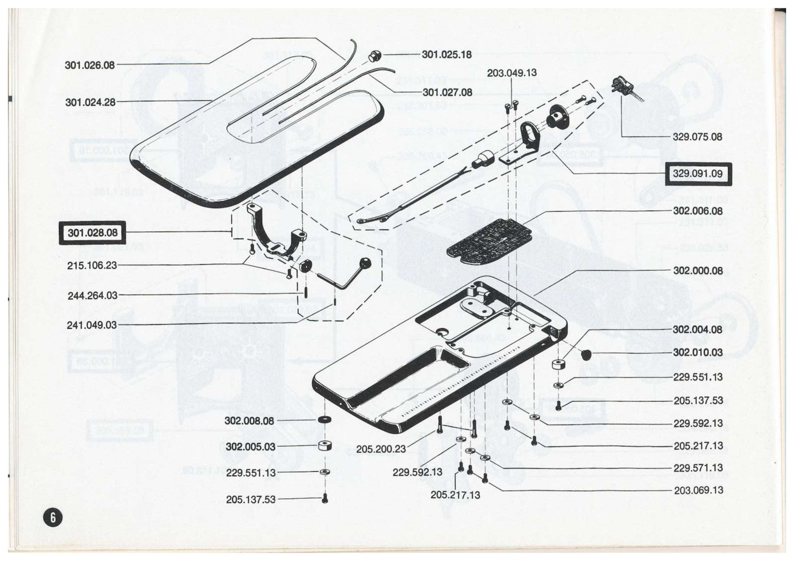 BERNINA 730 Sewing Machine Illustrated Parts Manual - WIRE BOUND - TOUGH COVERS