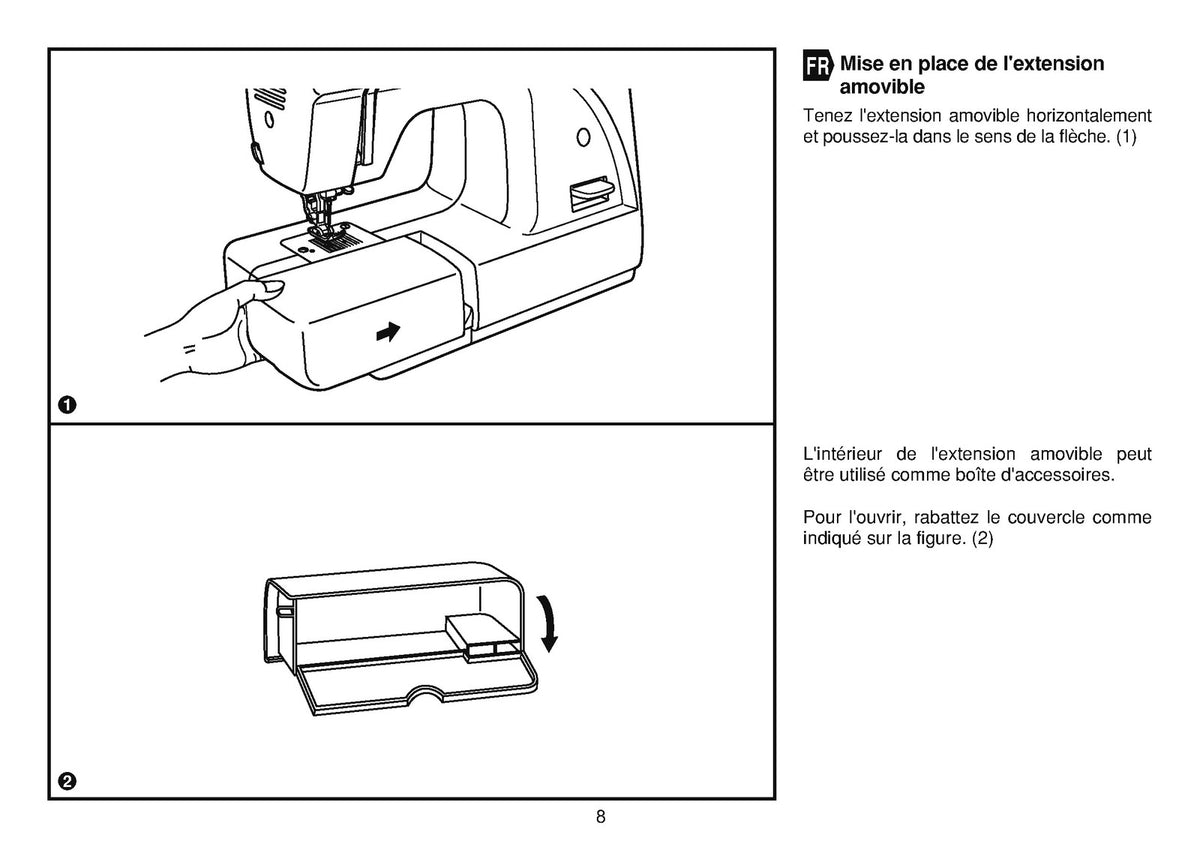 ALFA Next 820 830 840 Sewing Machine Instruction Manual - WIRE BOUND - COVERS