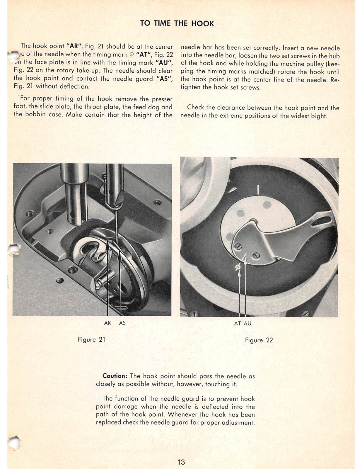 SINGER 457G1 Class Sewing Machine Service Manual - WIRE BOUND - TOUGH COVERS
