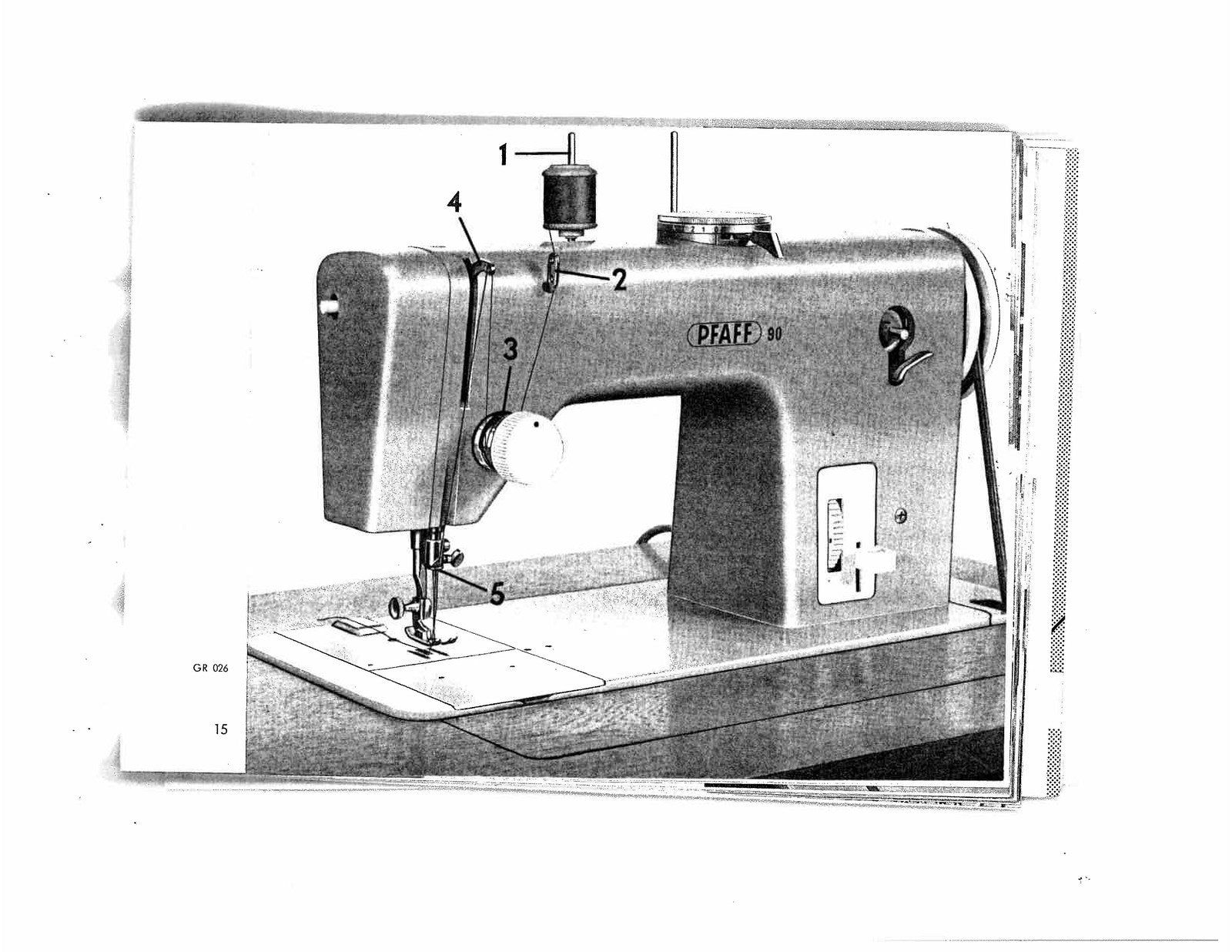 PFAFF 90 Sewing Machine Instructions Manual - STEEL WIRE BOUND - TOUGH COVERS