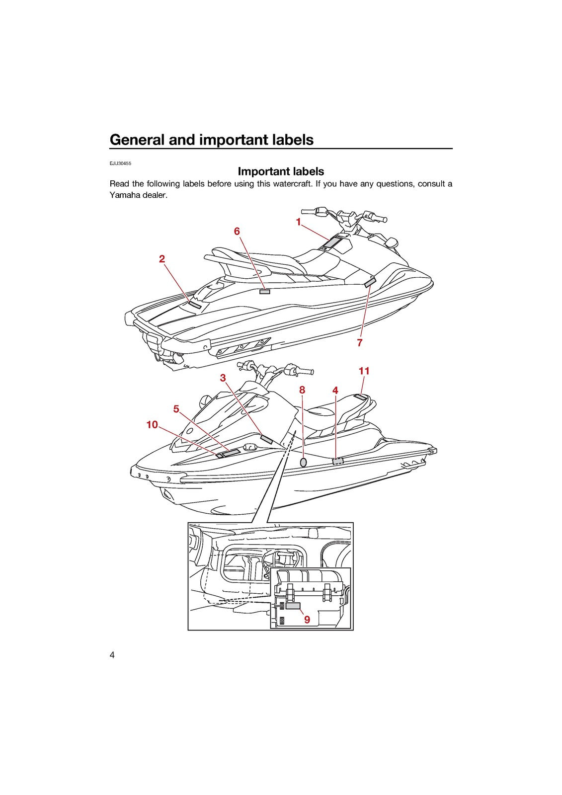 YAMAHA JetBlaster JB1050 WaveRunner Service & Operators Manual BUNDLE