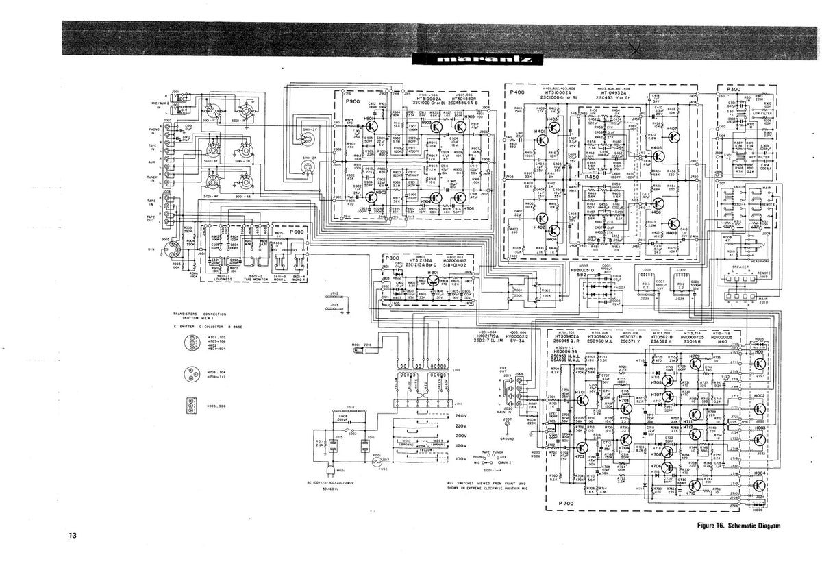 MARANTZ 1060 Console Stereo Amplifier Service Manual - BOUND - COVERS - FOLDOUTS