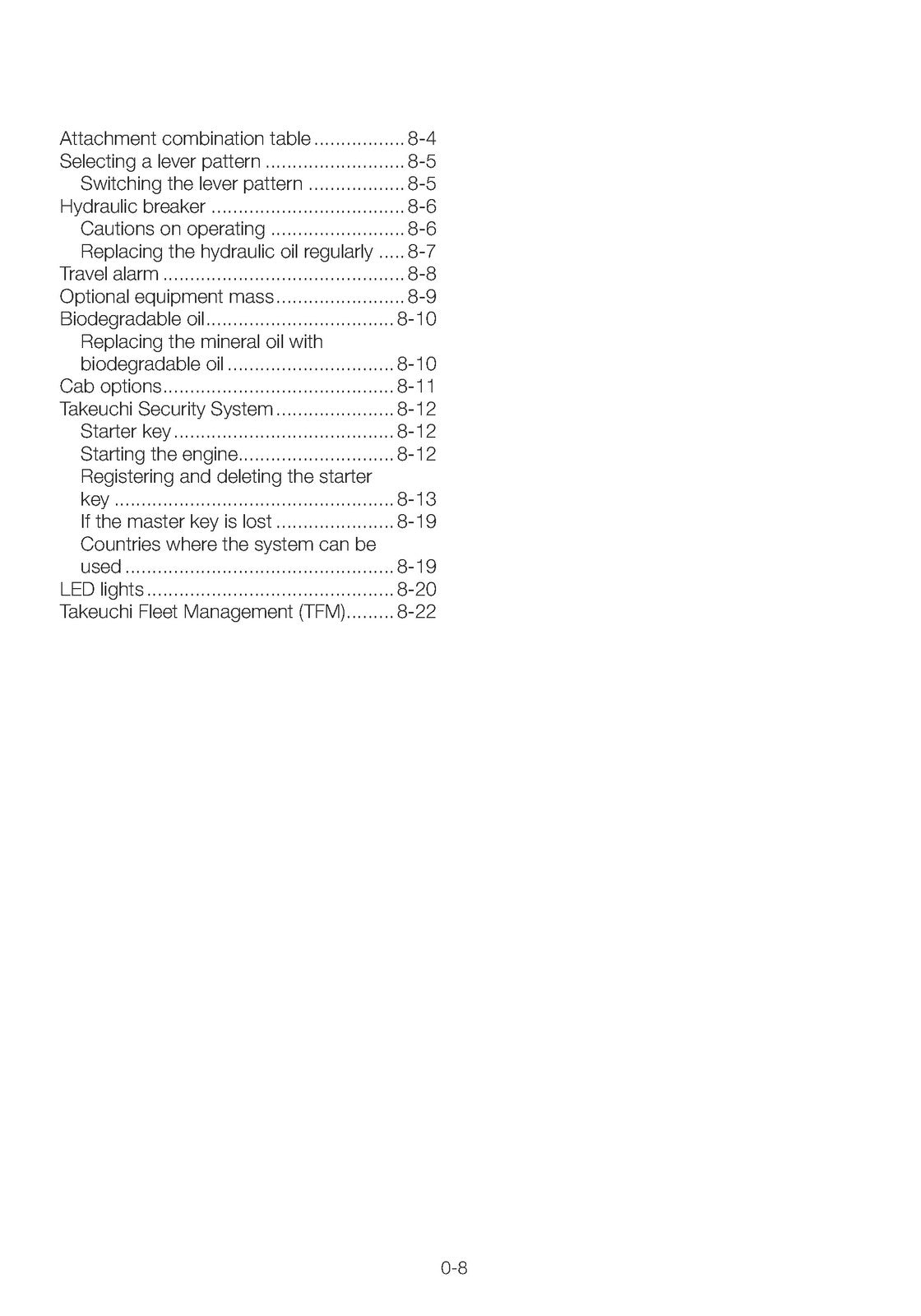 TAKEUCHI TB280FR EXCAVATOR OPERATORS MANUAL - STEEL WIRE BOUND - TOUGH COVERS