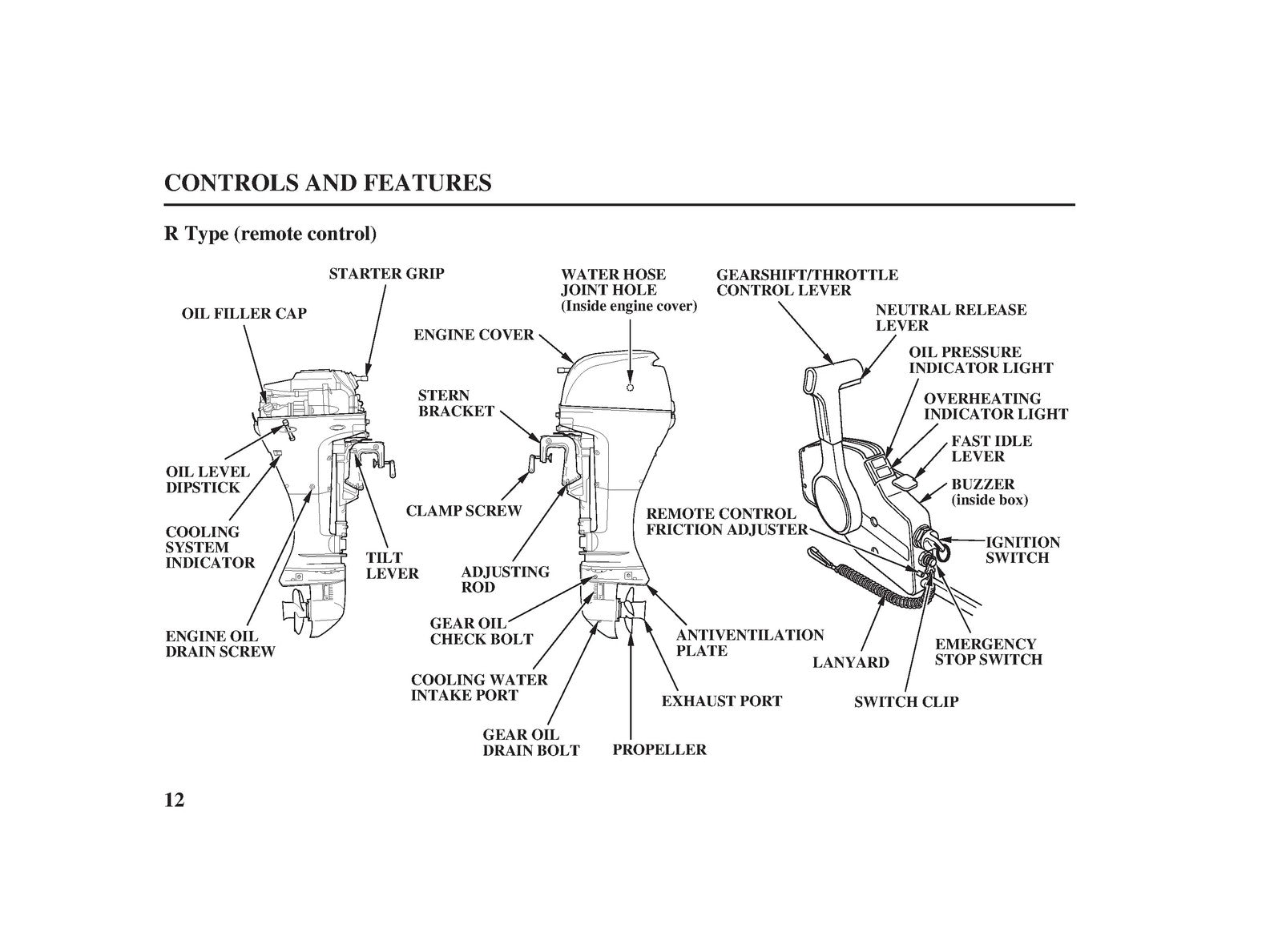 HONDA BF8D BF99D Marine Outboard Motor Owners Manual 2003 - WIRE BOUND - COVERS