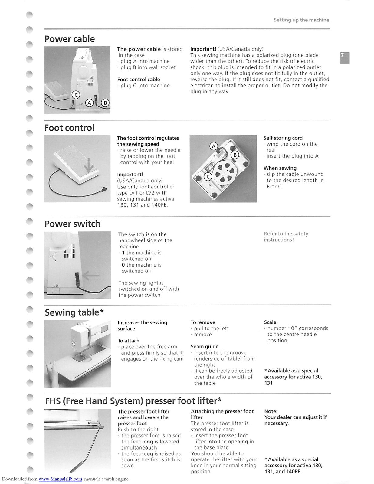 BERNINA Activa 130 131 Patchwork Editon 140 Instruction & Sewing Manual - BOUND
