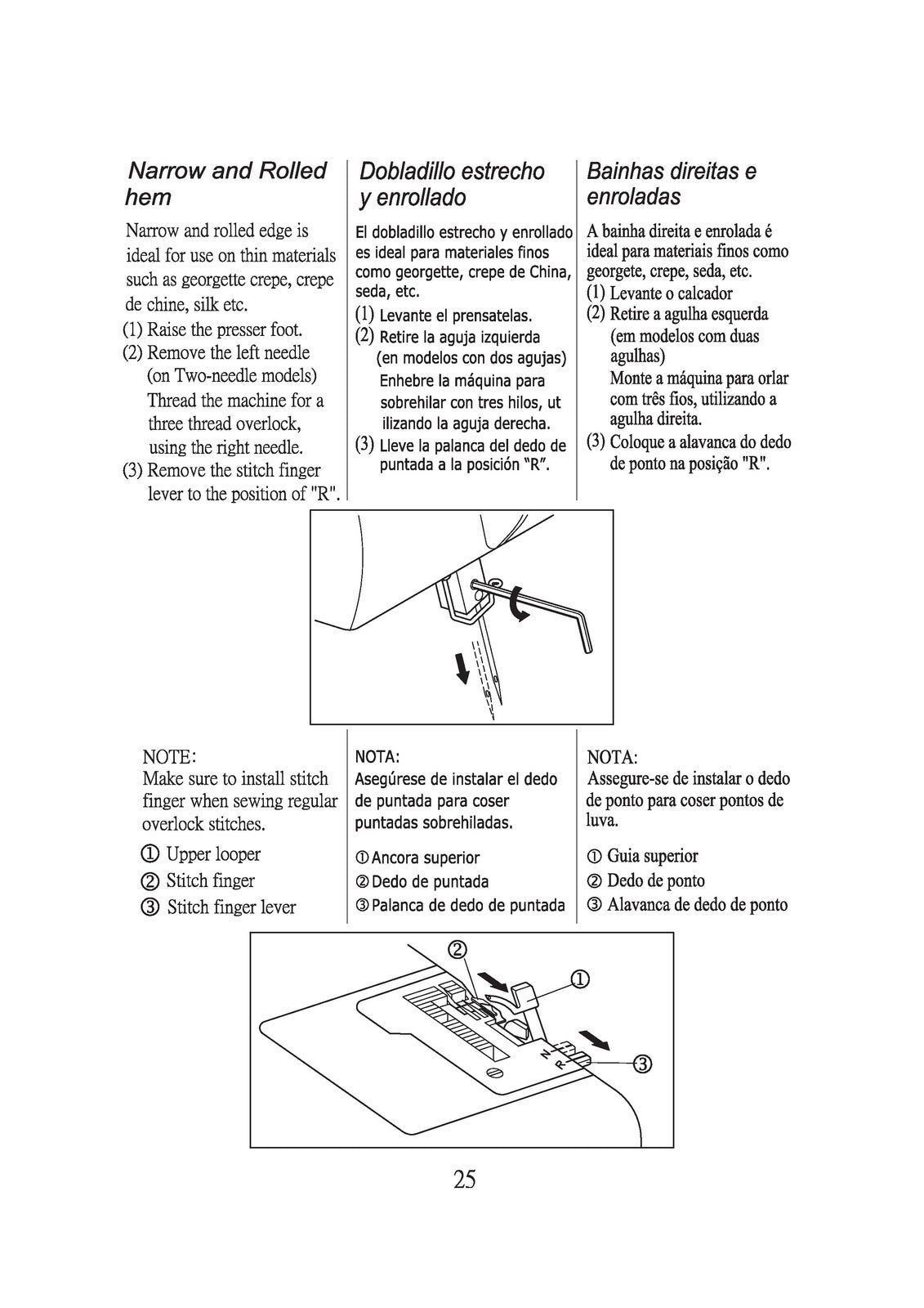 ALFA 8707 Overlock Sewing Machine Handbook Manual - WIRE BOUND - TOUGH COVERS
