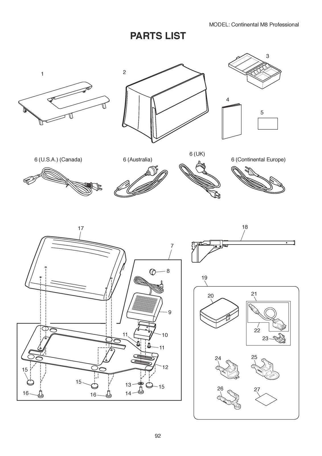 CONTINENTAL M8 Professional Service And Parts Manual 2024 - WIRE BOUND - COVERS