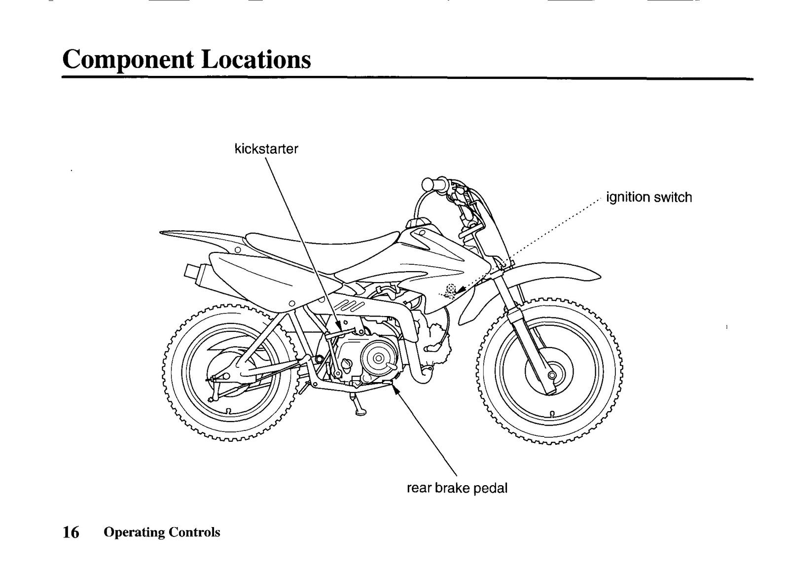 HONDA CRF70F Owners Manual 2005 - STEEL WIRE BOUND - PROTECTIVE COVERS