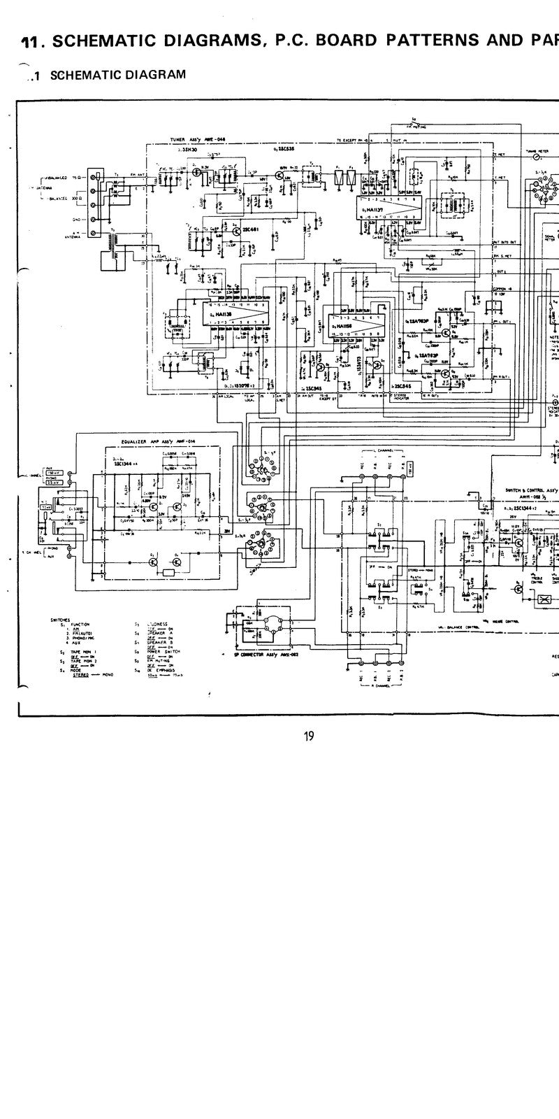 PIONEER SX-535 AM FM Stereo Receiver Service Manual - WIRE BOUND - TOUGH COVERS