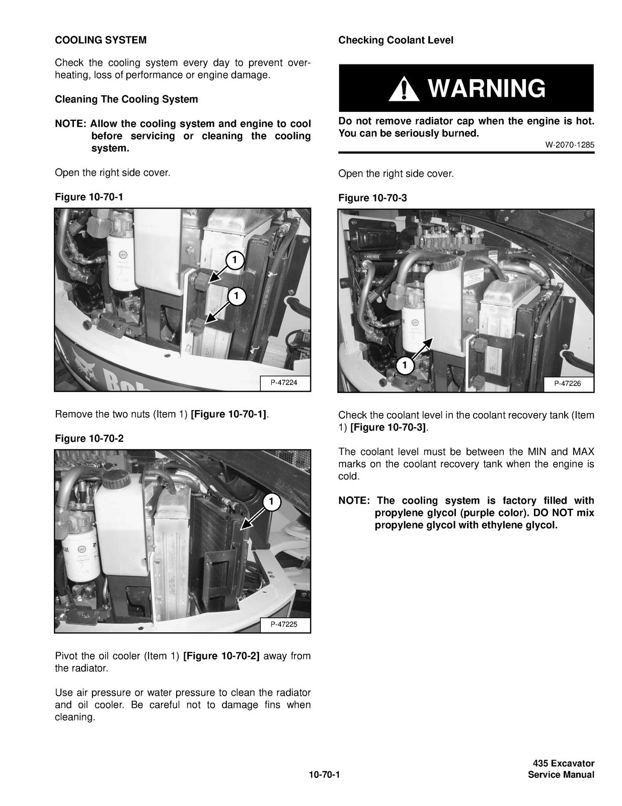 BOBCAT 435 Excavator Service Manual 2008 SN 562611001 Up, FOLDOUTS