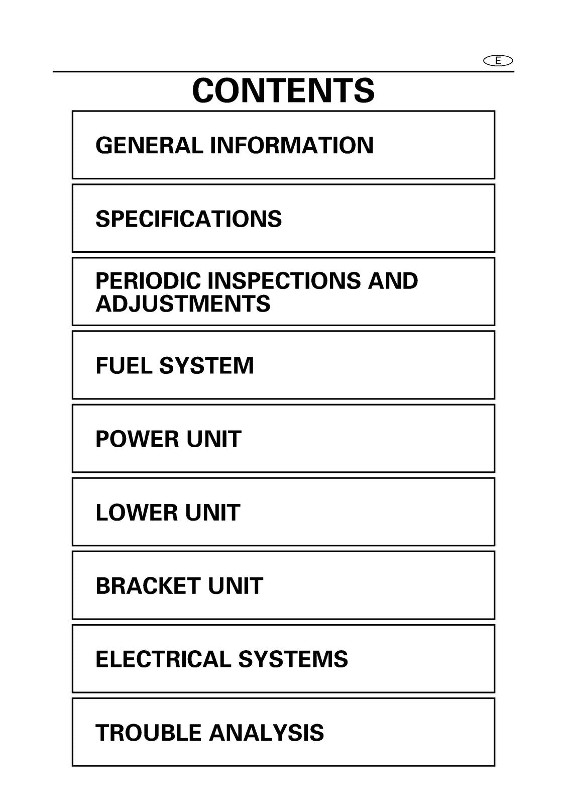 YAMAHA 100A 115B 115C 115F  More Outboard Service Manual, FOLDOUTS