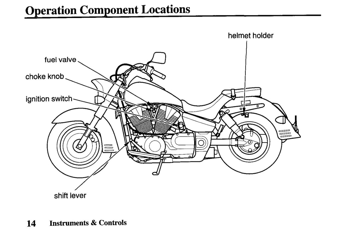 HONDA VTX1300S VTX1300R Motorcycle Owners Manual 2007 - WIRE BOUND - COVERS