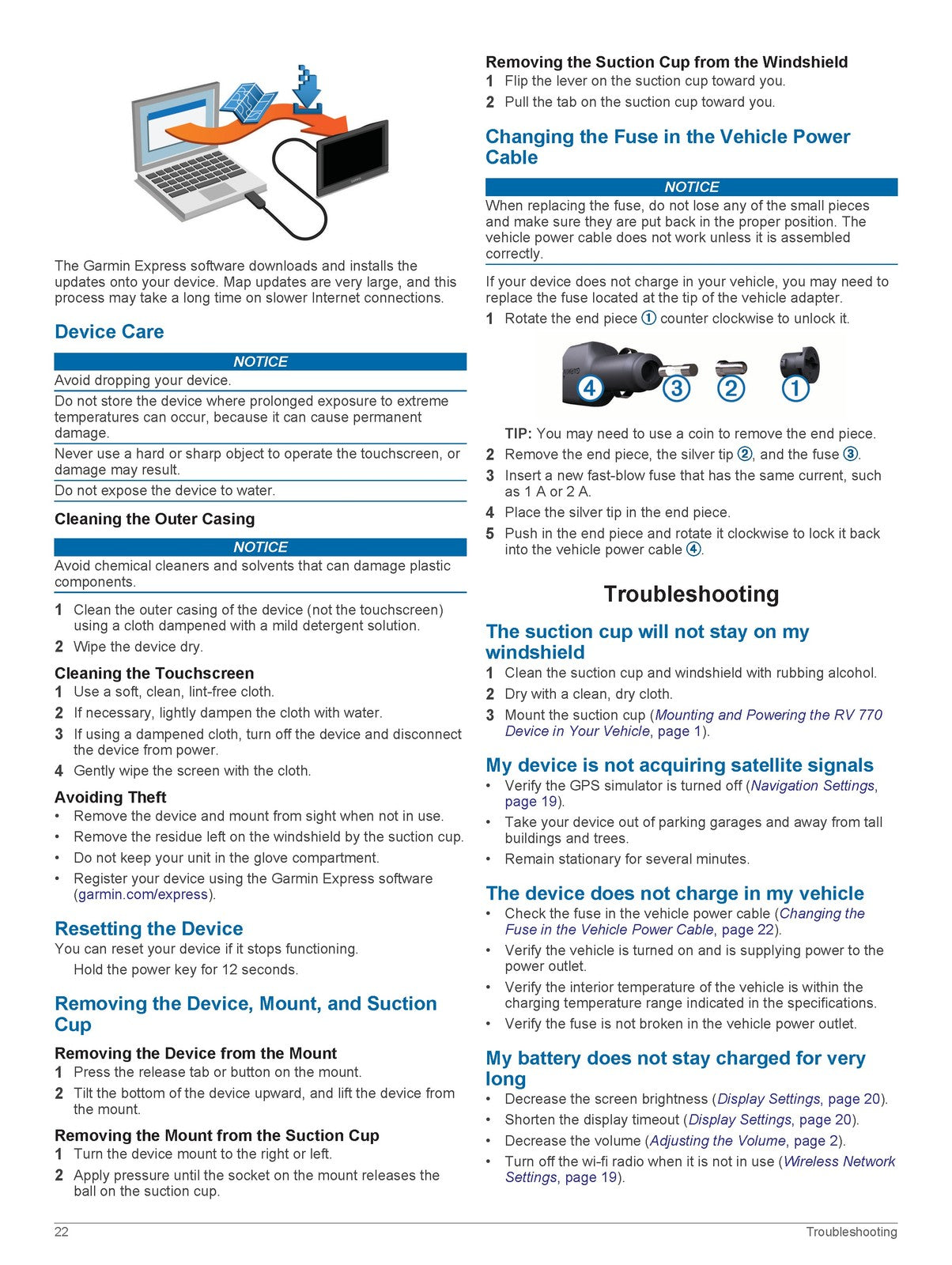 GARMIN RV 770 Owners Manual 2016 - STEEL WIRE BOUND - PROTECTIVE COVERS