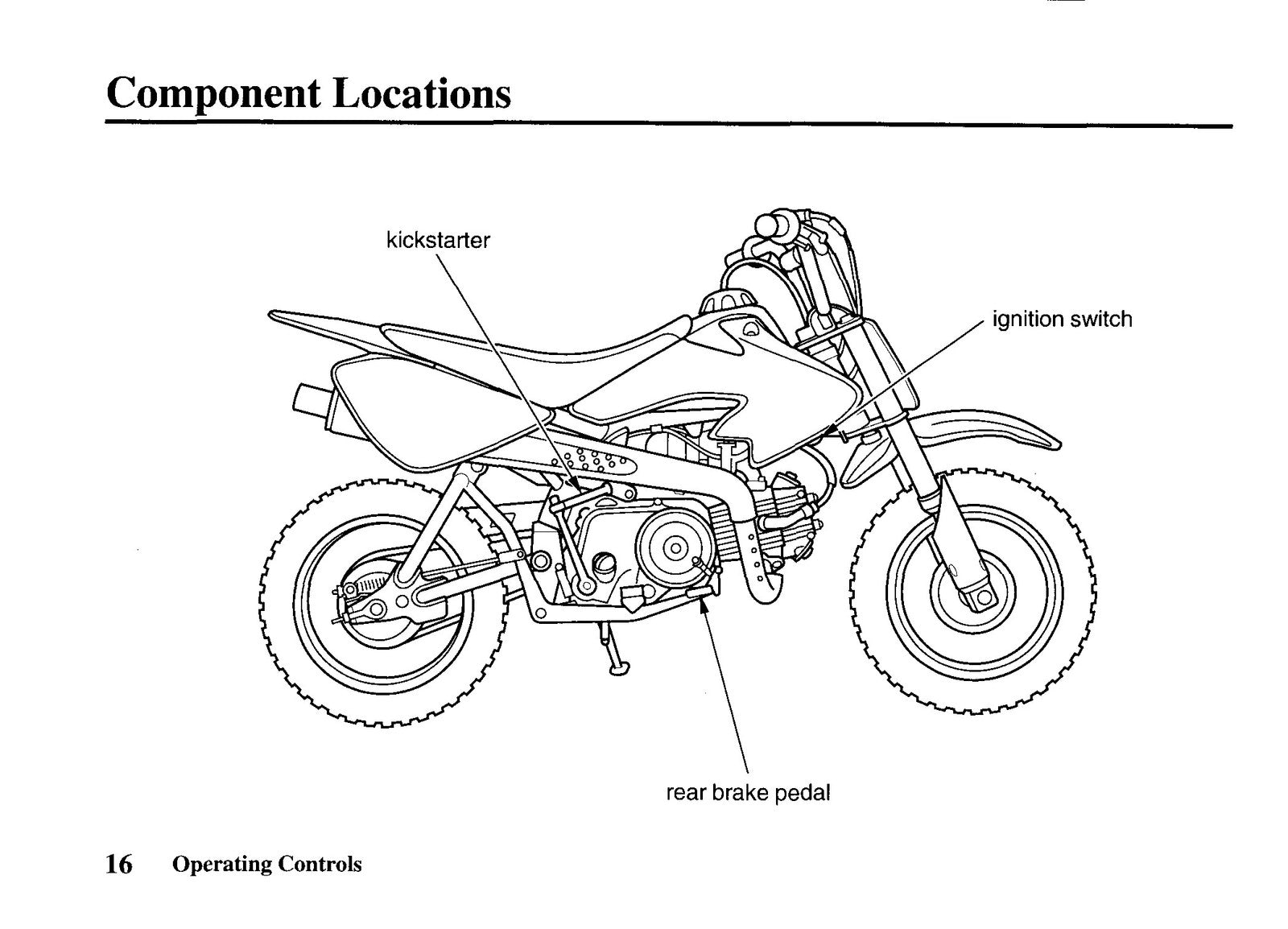 HONDA 2004 CRF50F Owners Manual - STEEL WIRE BOUND - PROTECTIVE COVERS