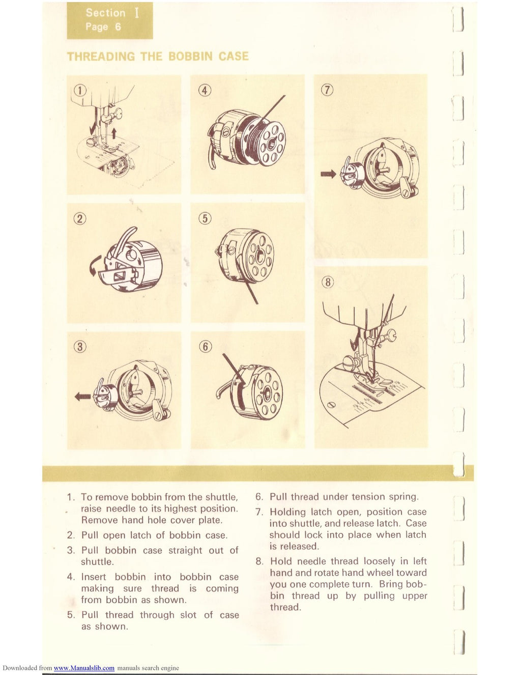 KENMORE 1774 SEWING MACHINE MANUAL - STEEL WIRE BOUND - PROTECTIVE COVERS