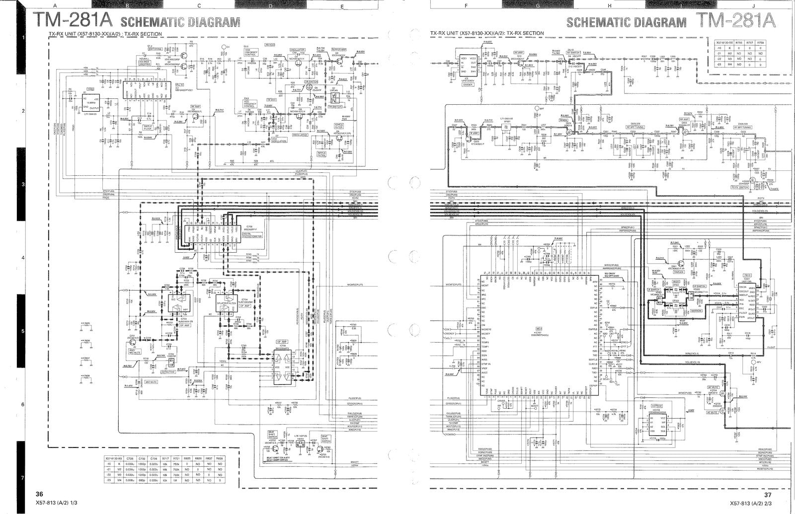 KENWOOD TM-281A 144MHz FM Transceiver Service Manual 2011, FOLDOUTS