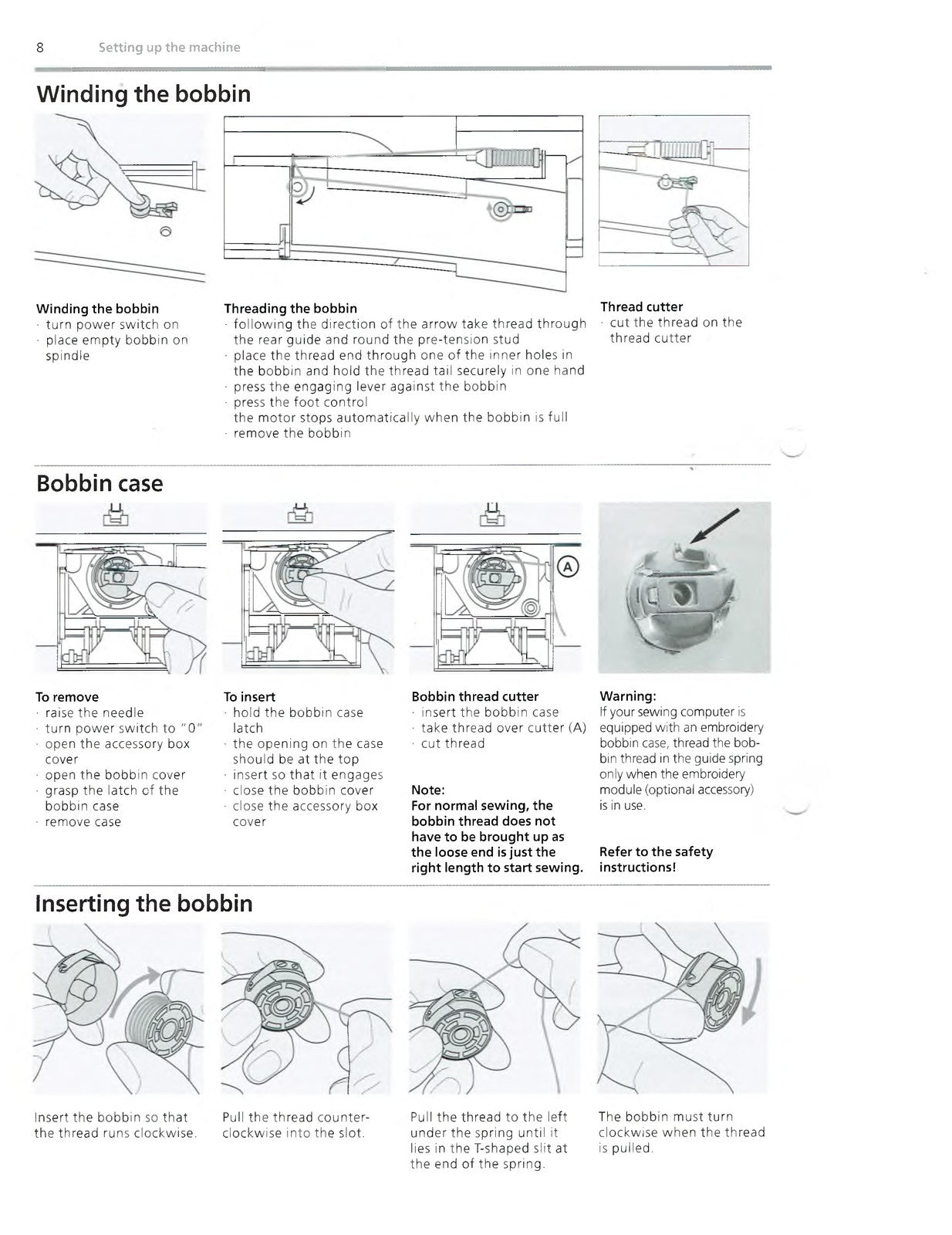 BERNINA Artista 180 Sewing Machine Instruction Manual - WIRE BOUND - COVERS