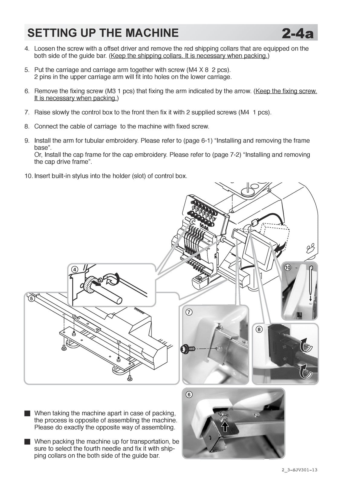 HAPPY HCH Plus HPVB10-19 Embroidery Machine Instruction Book Manual - WIRE BOUND