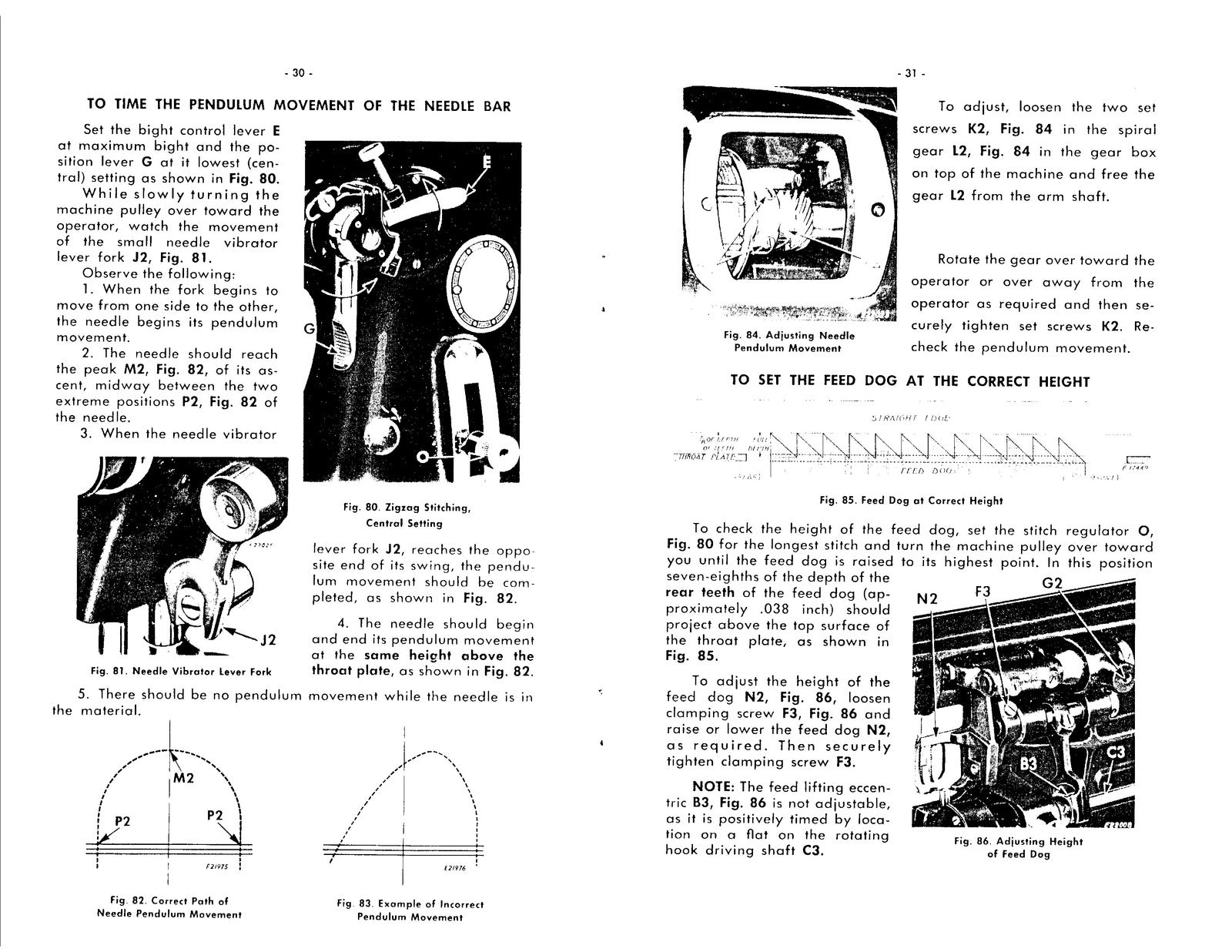 SINGER 206K25 Sewing Machine Adjusters Manual - STEEL WIRE BOUND - TOUGH COVERS
