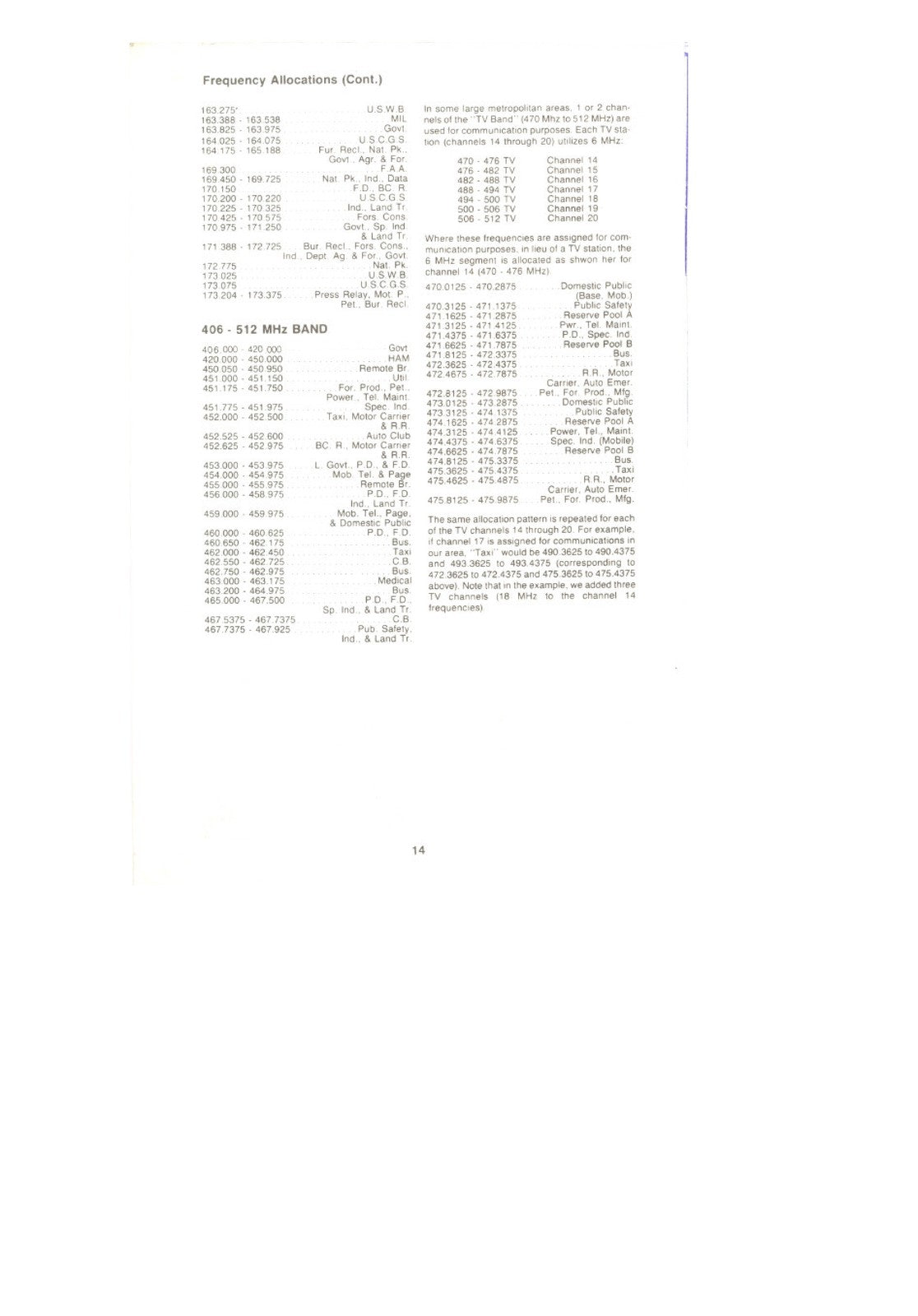 UNIDEN Bearcat BC 50XL Scanner Operating Instructions Manual - WIRE BOUND