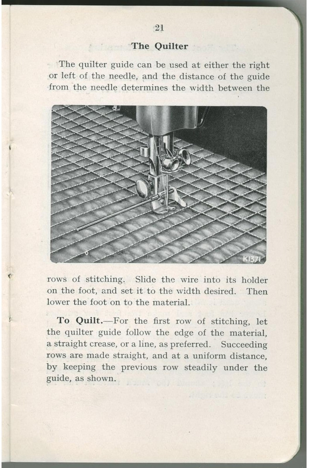 SINGER Model 15 Sewing Machine Instruction Manual - WIRE BOUND - TOUGH COVERS