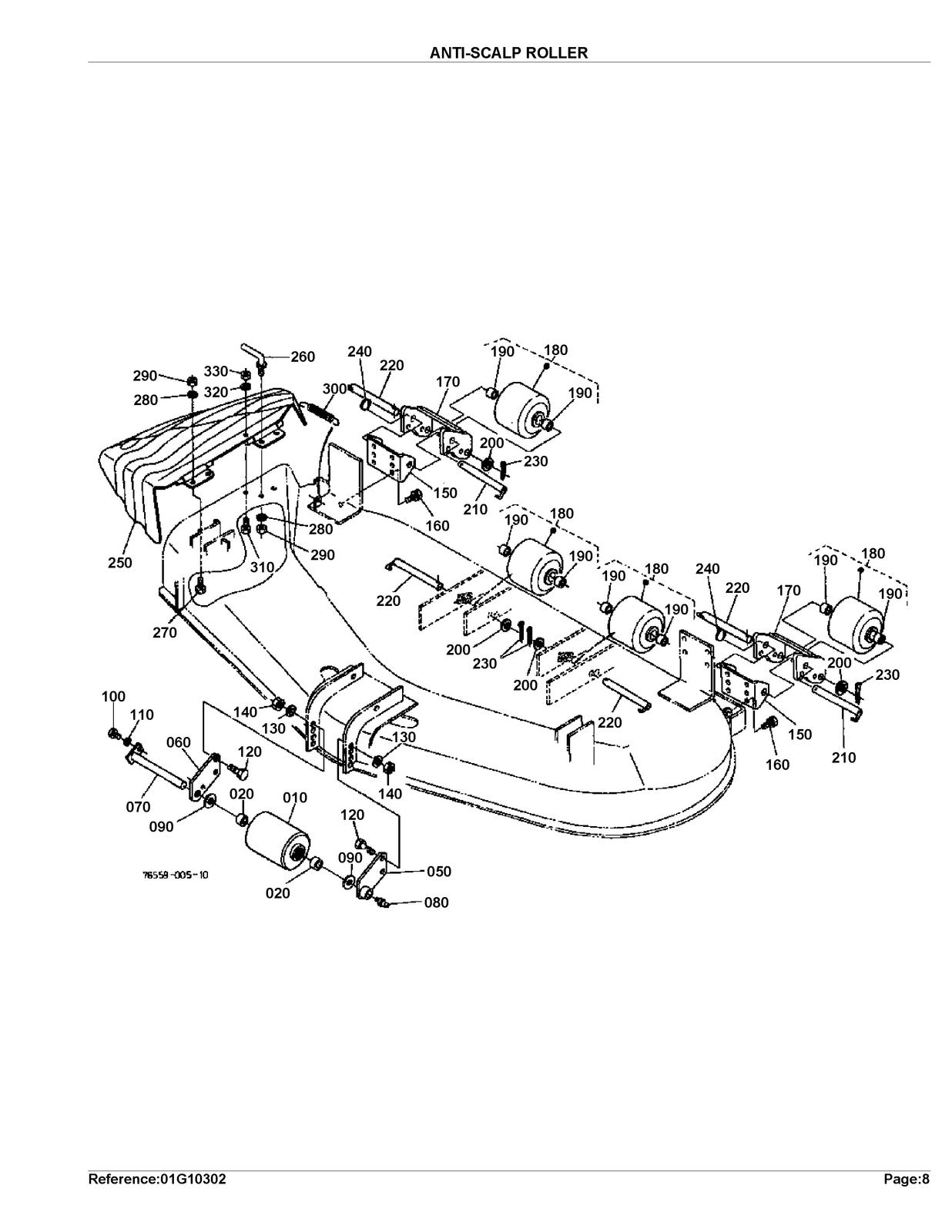 KUBOTA RC72-FZ21 Parts Manual - STEEL WIRE BOUND - PROTECTIVE COVERS