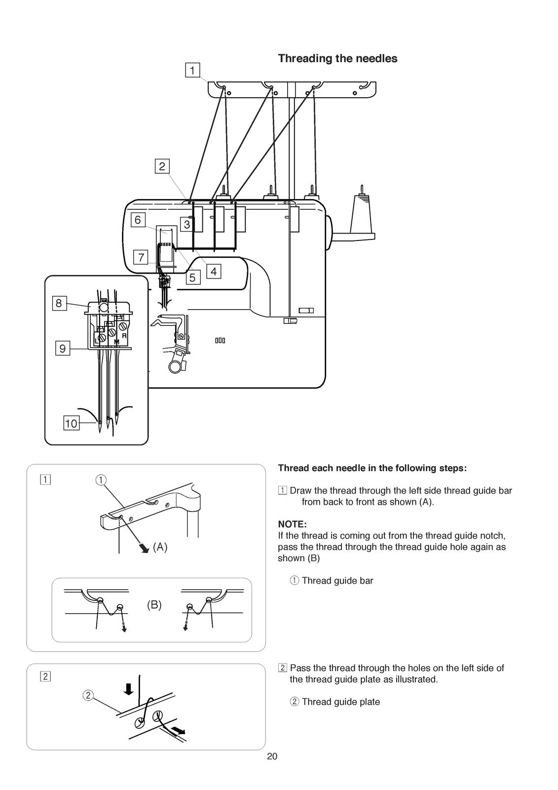 ALFA 8706 Coverstitch Machine Instruction Book Manual - WIRE BOUND - COVERS