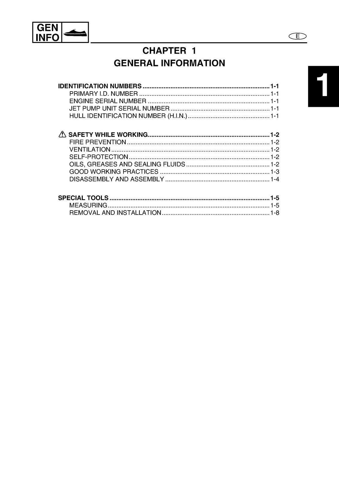 YAMAHA WaveRunner FX140 Service Manual - BOUND - COVERS - XL FOLDOUT PAGES