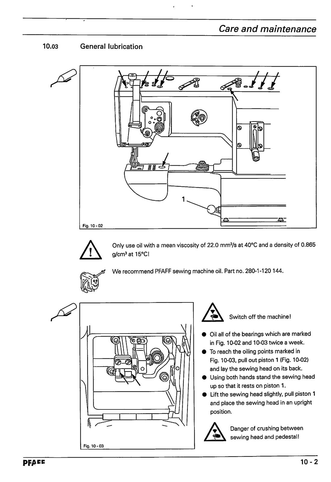 PFAFF 335 Industrial Sewing Machine Instruction Manual - WIRE BOUND - COVERS