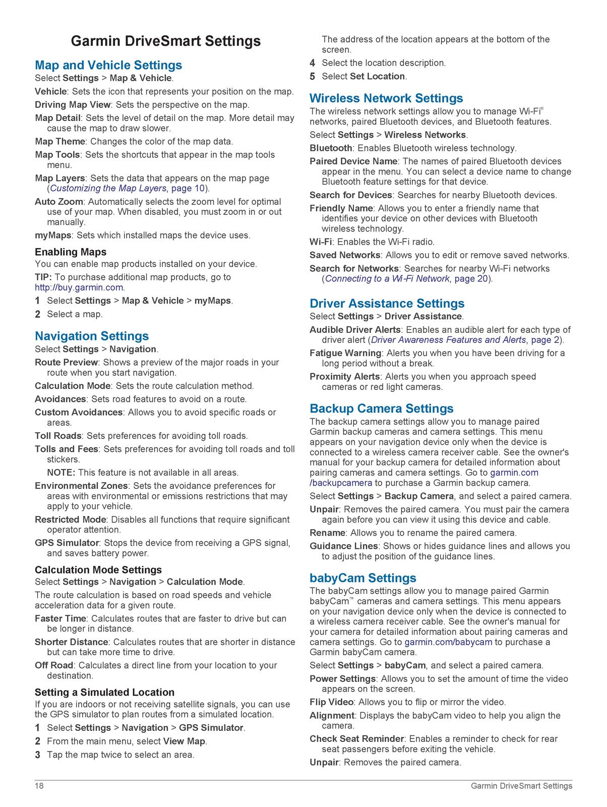 GARMIN DriveSmart 51 61 71 GPS Navigator Owners Manual 2017 - WIRE BOUND