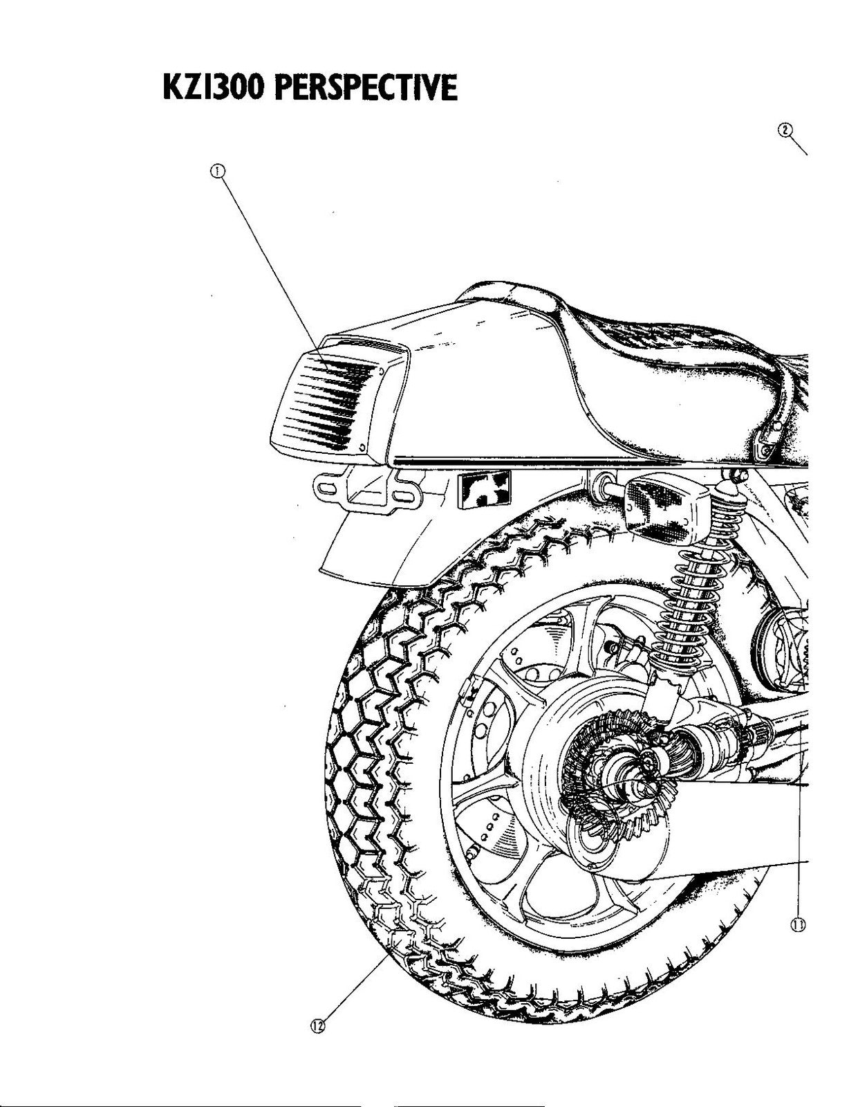 KAWASAKI KZ1300 Service Manual 1997 - STEEL WIRE BOUND - PROTECTIVE COVERS