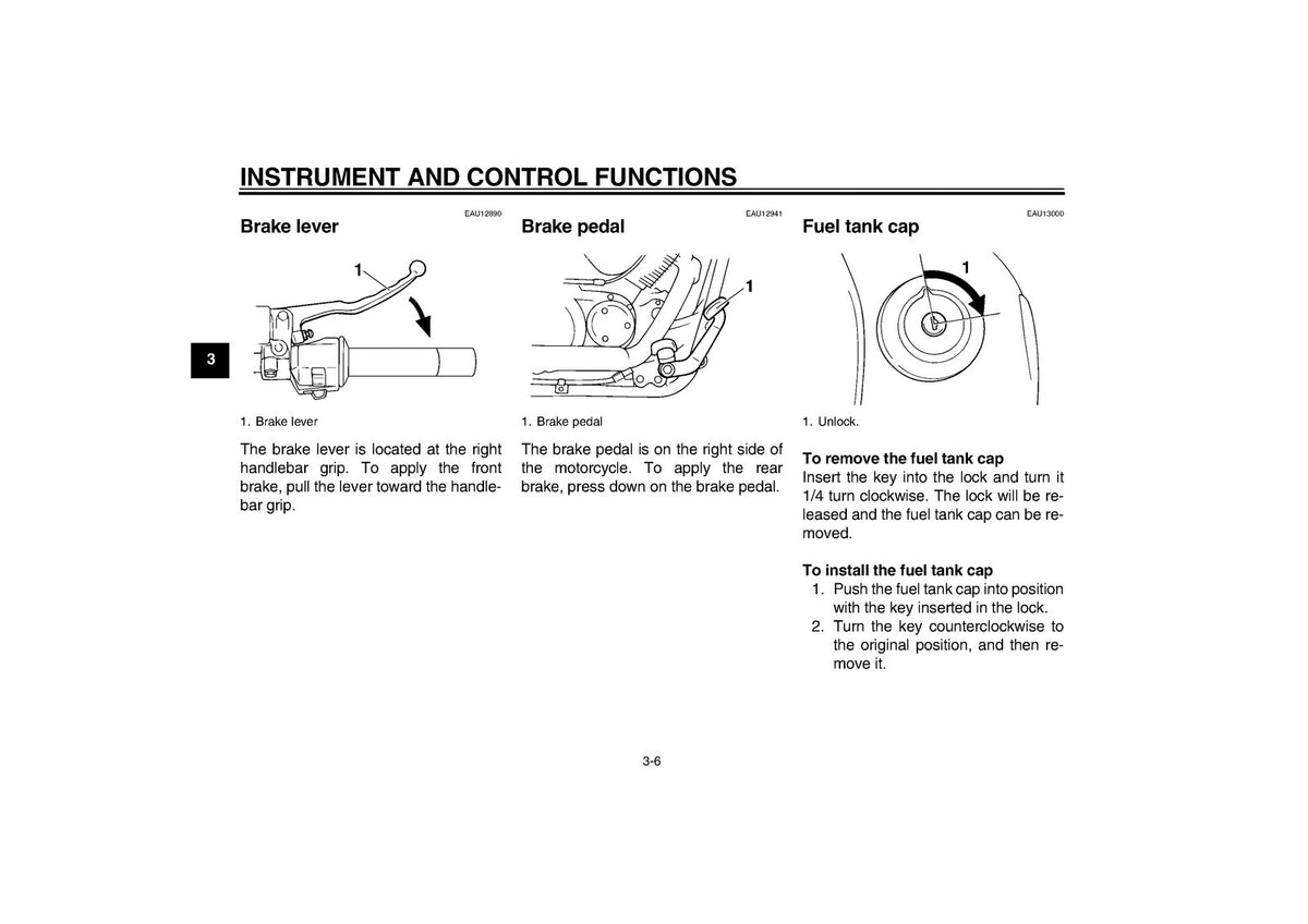 YAMAHA XVS250 Owners Manual 2003 - STEEL WIRE BOUND - PROTECTIVE COVERS